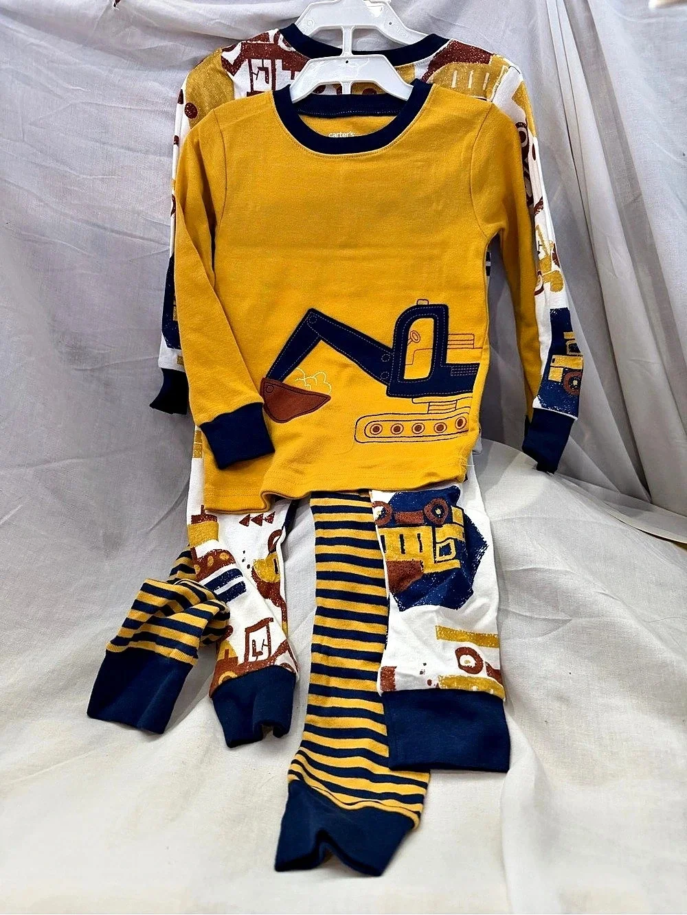 Carter's 4-Piece Pajama Set Yellow & Blue Baby 3T NWT